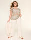 Double Flutter-Sleeve Keyhole Top - thumbnail 10