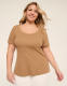 Short-Sleeve Scoop-Neck Tee - thumbnail 7