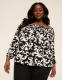Long-Sleeve Off-The-Shoulder Knit Top - thumbnail 1