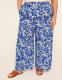 Pull-On Printed Wide Leg Pant - thumbnail 6