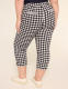 4-Season Gingham Slim Capri Pant - thumbnail 2