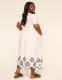 Flutter-Sleeve V-Neck Maxi Dress - thumbnail 2