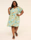 Notch-Neck Short Dress - thumbnail 9