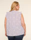Embroidered Flower Flutter-Sleeve Top - thumbnail 2