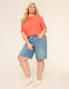 Short-Sleeve Tie-Neck Popover Blouse - thumbnail 3