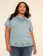 Embroidered Crew-Neck Top - thumbnail 1