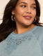 Embroidered Crew-Neck Top - thumbnail 4