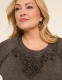 Embroidered Crew-Neck Top - thumbnail 8