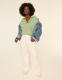 Dolman-Sleeve Collared V-Neck Top - thumbnail 3