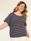 Dolman-Sleeve Textured Knit Top - thumbnail 1