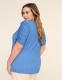 Ruched-Sleeve Crew-Neck Top - thumbnail 5