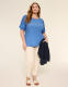 Ruched-Sleeve Crew-Neck Top - thumbnail 6