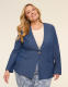 Perfect Drape Collarless Blazer - thumbnail 1