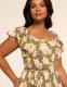 Short-Sleeve Ruffle Tie Waist Midi Dress - thumbnail 9