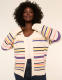 Open-Front Striped Cardigan - thumbnail 1