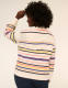 Open-Front Striped Cardigan - thumbnail 2