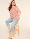 Flutter-Sleeve Smocked-Yoke Top - thumbnail 3