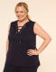 LIVI Journey Lace-Up Hooded Tank - thumbnail 1