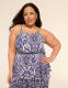 Apron Halter-Neck Peplum Tank - thumbnail 1