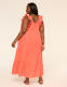 Ruffle-Sleeve Tiered Gauze Maxi Dress - thumbnail 2