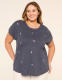 Dolman-Sleeve Embroidered Popsicles Tee - thumbnail 1