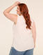 V-Neck Side-Ruched Tank - thumbnail 2