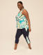 LIVI Soft Colorblock 21" Capri Legging - thumbnail 3
