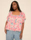 Smocked Square-Neck Top - thumbnail 4