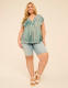Cap-Sleeve Babydoll Top - thumbnail 6