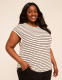 Dolman-Sleeve Textured Knit Top - thumbnail 5