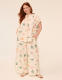 Flutter-Sleeve Button-Front Popover Blouse - thumbnail 3