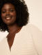 LIVI Textured Notch-Neck Top - thumbnail 4