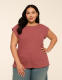 Textured Boatneck Tee - thumbnail 1