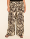 Pull-On Printed Wide Leg Pant - thumbnail 1