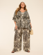 Pull-On Printed Wide Leg Pant - thumbnail 3