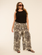 Pull-On Printed Wide Leg Pant - thumbnail 4