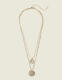 Filigree Double-Circle Multi-Layer Necklace - thumbnail 1