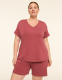 LIVI Wide Rib Journey V-Neck Top - thumbnail 1