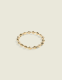 Goldtone Square Stretch Bracelet - thumbnail 1