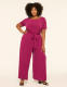 Boatneck Tie-Waist Jersey Jumpsuit - thumbnail 4