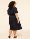 Puff-Sleeve Tiered Corduroy Dress - thumbnail 2