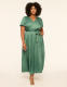 Satin Flutter-Sleeve Tie-Waist Maxi Dress - thumbnail 7