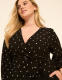 Lena Long-Sleeve Surplice-Neck Midi Dress - thumbnail 3