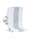 Lemon Powder Stripe Quarter Crew Socks - thumbnail 1