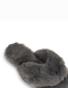Lemon Waterfront Solid Faux-Fur Flip Flop Slipper - thumbnail 5
