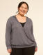 LIVI Hacci Faux-Wrap Hoodie Top - thumbnail 1
