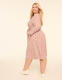 Soft Spun Long-Sleeve Tie-Waist Midi Dress - thumbnail 2