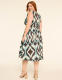 Sleeveless Smocked-Waist Midi Dress - thumbnail 2