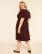 Puff-Sleeve Tiered Corduroy Dress - thumbnail 5