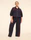 LIVI Stretch Woven Colorblock Straight Pant - thumbnail 3
